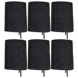 6x Portwest Waist Safety Apron with Large Pocket Bulk Pack - Black