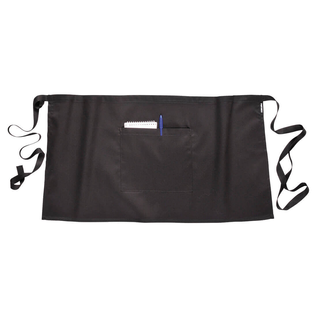 Portwest Waist Safety Apron with Large Pocket - Black