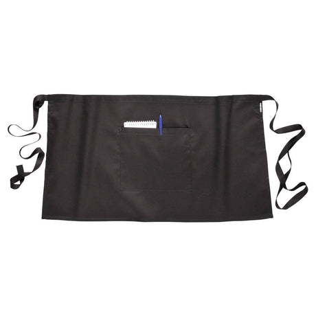 3x Portwest Waist Safety Apron with Large Pocket Pack - Black