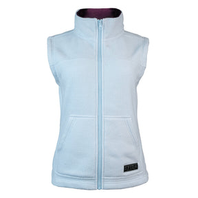 Sfida Sabine Womens Polar Fleece Zip Through Vest - Ice/Aubergine (Sleeveless Jacket) - ICE/AUBERGINE
