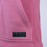 Sfida Sabine Womens Polar Fleece Zip Through Vest - Rose/Black (Sleeveless Jacket)