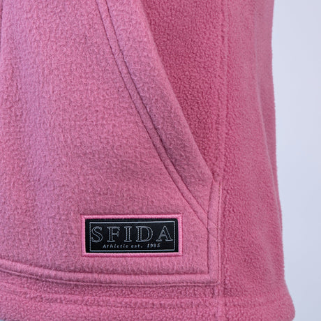 Sfida Sabine Womens Polar Fleece Zip Through Vest - Rose/Black (Sleeveless Jacket)