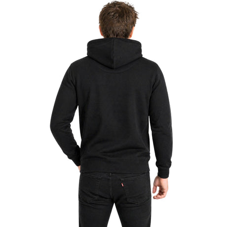 Mens 100% Cotton Hoodie - Black (Fleece Jumper/Pullover/Sweatshirt)