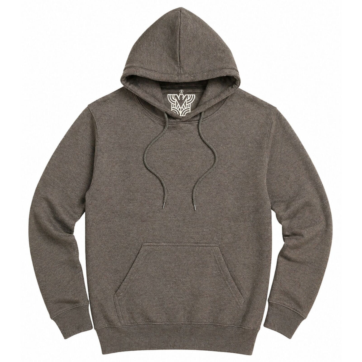 Mens 100% Cotton Hoodie - Charcoal Grey (Fleece Jumper/Pullover/Sweatshirt)