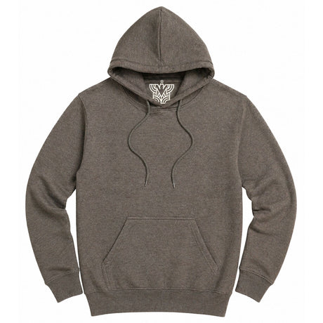 Mens 100% Cotton Hoodie - Charcoal Grey (Fleece Jumper/Pullover/Sweatshirt)