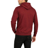 Mens 100% Cotton Hoodie - Maroon/Burgundy Red (Fleece Jumper/Pullover/Sweatshirt)