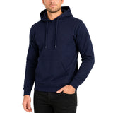 Mens 100% Cotton Hoodie - Navy (Fleece Jumper/Pullover/Sweatshirt)