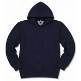 Mens 100% Cotton Hoodie - Navy (Fleece Jumper/Pullover/Sweatshirt)