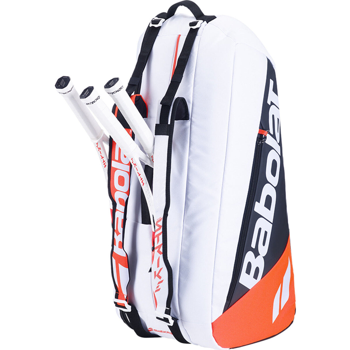 Babolat Pure Strike 6 Racquet Tennis Bag - White/Black/Red (Racket Case)
