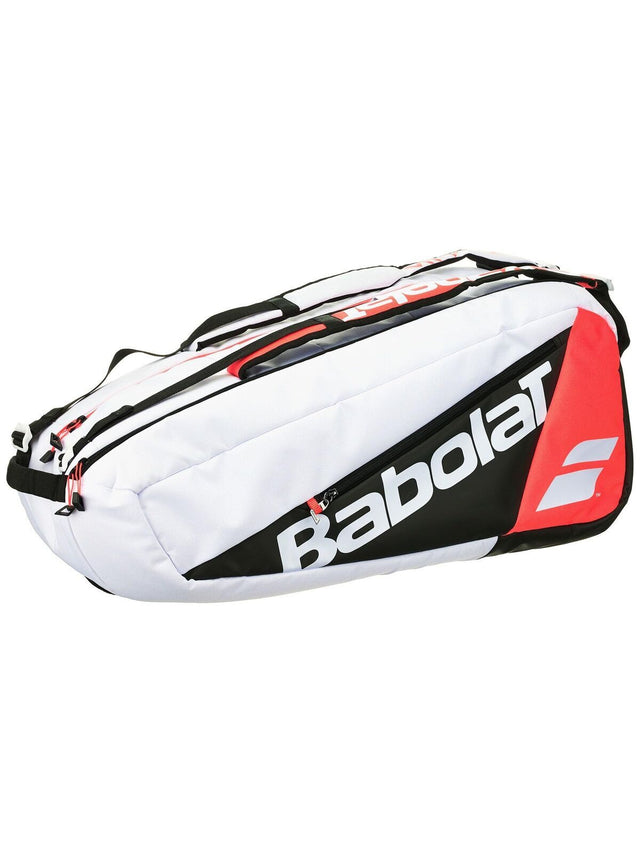 Babolat Pure Strike 6 Racquet Tennis Bag - White/Black/Red (Racket Case)
