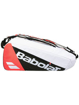 Babolat Pure Strike 6 Racquet Tennis Bag - White/Black/Red (Racket Case)