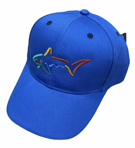 GREG NORMAN Cotton Golf Baseball Cap Hat Adjustable - Blue (One Size)
