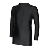 Sfida Boys Compression Base Layer Sports Long Sleeve Shirt Childrens Kids in Black