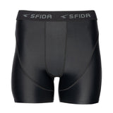 Sfida Mens Compression 1/4 Quarter Shorts - Black (Sports Base Layer)