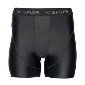 Sfida Mens Compression 1/4 Quarter Shorts - Black (Sports Base Layer)