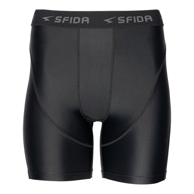 Sfida Mens Compression Half Shorts - Black (Sports Base Layer)