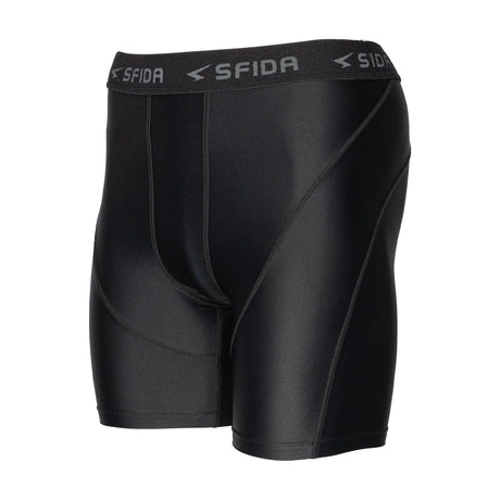Sfida Mens Compression Half Shorts - Black (Sports Base Layer)