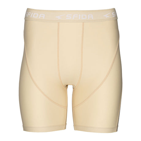 Sfida Mens Compression Half Shorts - Beige (Sports Base Layer)