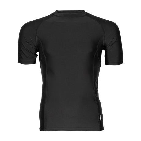 Sfida Mens Compression Base Layer Sports Short Sleeve Shirt in Black - XXL
