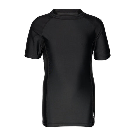 Sfida Boys Compression Base Layer Sports Short Sleeve Shirt in Black - 16