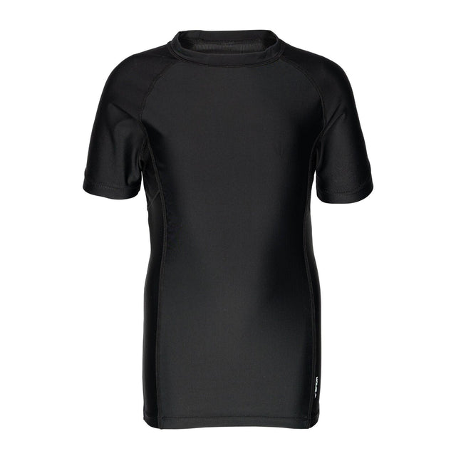 Sfida Boys Compression Base Layer Sports Short Sleeve Shirt in Black - 16