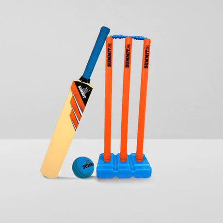 Summit Plastic Cricket Bat Set - Senior (Lightweight Outdoor & Beach Play)