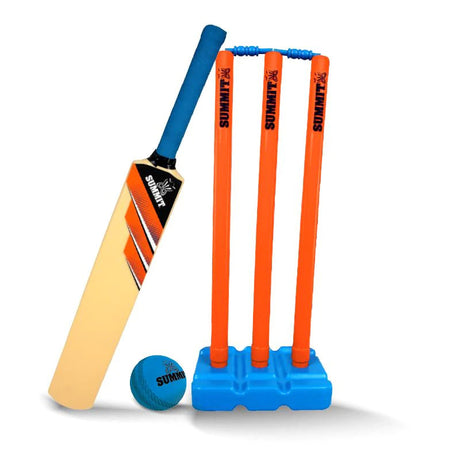 Summit Plastic Cricket Bat Set - Senior (Lightweight Outdoor & Beach Play)