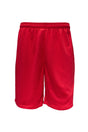 Sfida Swish Mens Mesh Basketball Shorts in Red