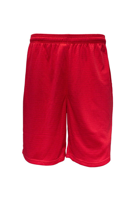 Sfida Swish Junior Boys Mesh Basketball Shorts - Red (Childrens/Kids)