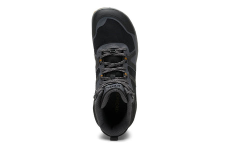 Xero Mens Scrambler Mid II Barefoot Hiking Boots - Black/Asphalt (Zero Drop)
