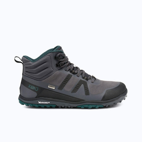 Xero Womens Scrambler Mid II WP Barefoot Hiking Boots - Asphalt/Sea Moss (Waterproof Zero Drop)