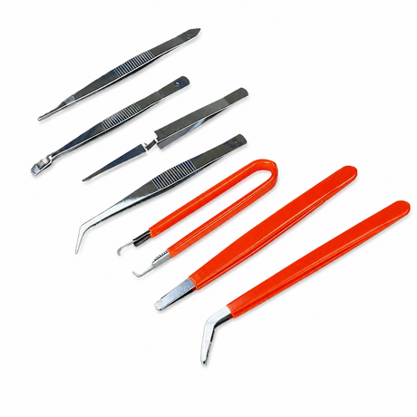 7pcs Precision Tweezers Set - Computer, Electrical & Watch Repair Maintenance