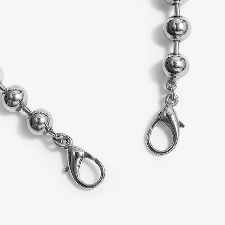 2-Pack Gold & Silver Ball Chain Shoe Charms for Dr. Martens Boots
