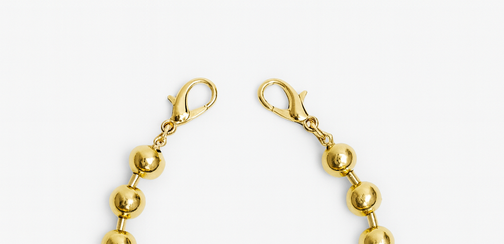 Gold Ball Chain Shoe Charms for Dr. Martens Boots