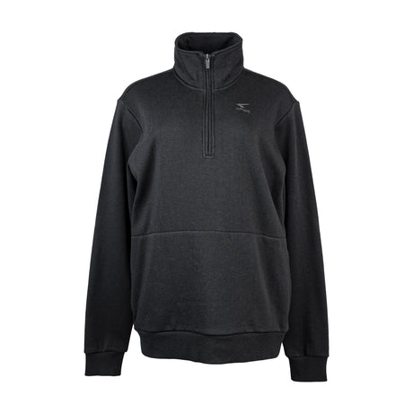 Sfida Sebastian Mens Zip Neck Sweatshirt - Black (Fleece Pullover Jumper) - BLACK