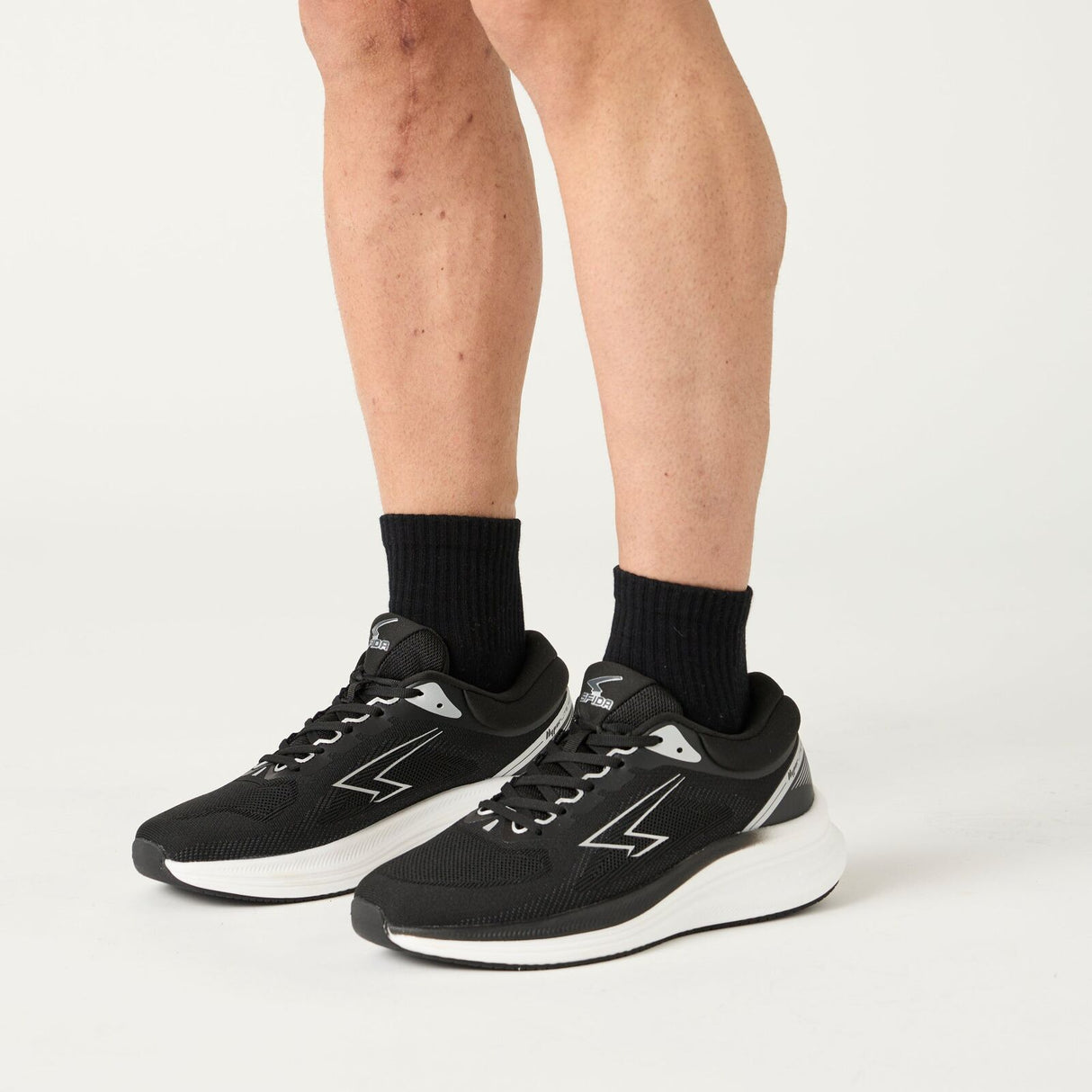 SFIDA Mens Bolster Hyper Lite Sneakers Runners Shoes in Black