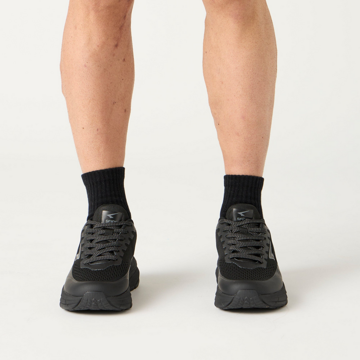 SFIDA Mens Drift Hyper Lite Runners Sneakers Runners Shoes in Black/Black 