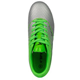 Sfida Equaliser Junior Football Soccer Boots - Silver/Green (Childrens/ Kids)