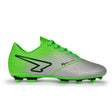 Sfida Equaliser Junior Football Soccer Boots - Silver/Green (Childrens/ Kids)