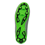 Sfida Equaliser Junior Football Soccer Boots - Silver/Green (Childrens/ Kids)