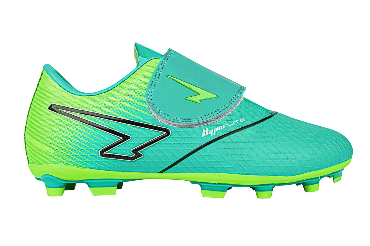 Sfida Equaliser V Strap Junior Football Soccer Boots - Aqua/Lime (Childrens/Kids)