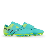 Sfida Equaliser V Strap Junior Football Soccer Boots - Aqua/Lime (Childrens/Kids)