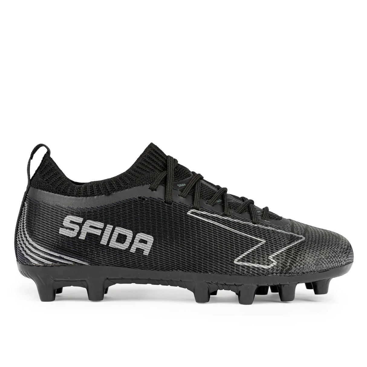 SFIDA Pulse Junior Sock Football/Soccer Boots in Black  - US 7