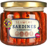 280g Sea Cave Lightly Smoked Sardines Sprats Fish in Tomato Sauce - Product of Latvia
