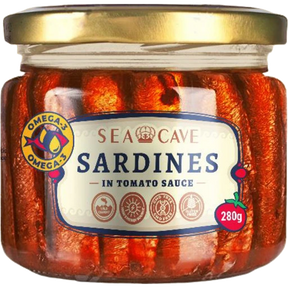 280g Sea Cave Lightly Smoked Sardines Sprats Fish in Tomato Sauce - Product of Latvia