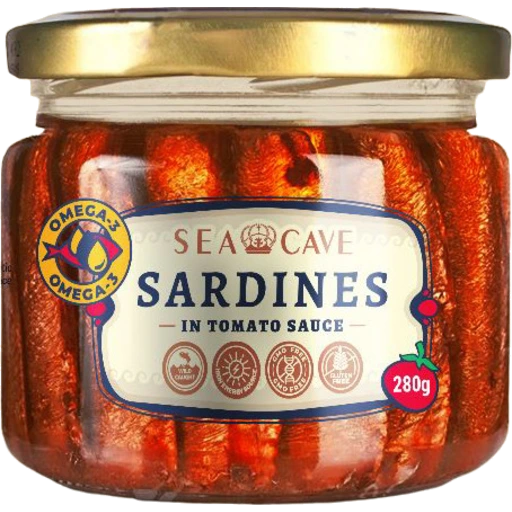 280g Sea Cave Lightly Smoked Sardines Sprats Fish in Tomato Sauce - Product of Latvia