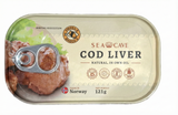 121g Sea Cave Cod Liver Fish in Natural Own Oil Metal Tin - Product of Norway