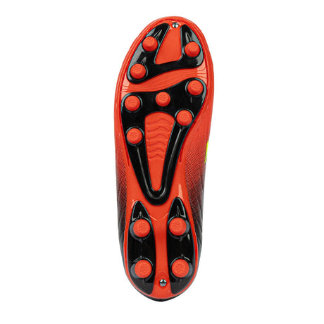 Sfida Velocity Junior Wide Fit Soccer Football Boots Childrens Kids in Red/Yellow/Black