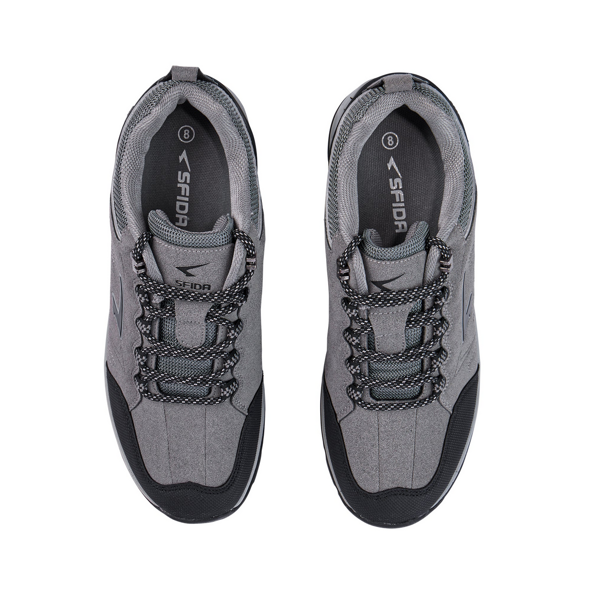 SFIDA Voyage Mens Outdoor Walker Shoes Sneakers in Grey/Black