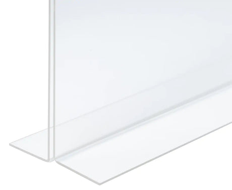 3x Sandleford Double Sided Sign Holder Bulk Pack - T-Shape A4 Protection for Menus/Tickets/Signs
